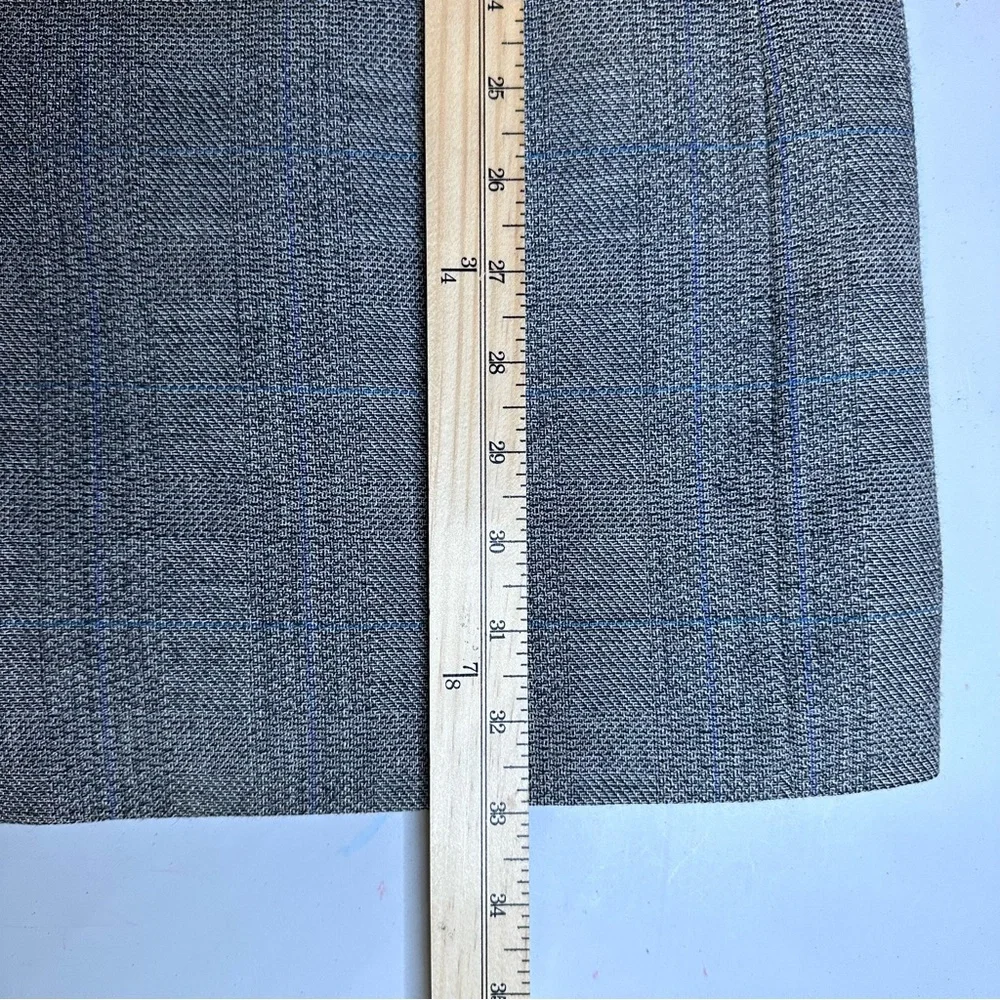 Vtg TALLIA Blazer Sport Coat 46R? Casual Jacket 100% Wool‎ Two Button Grey *READ